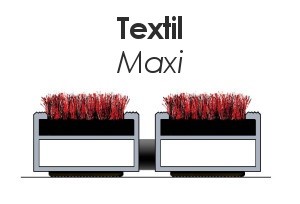 Maxi mit Textil